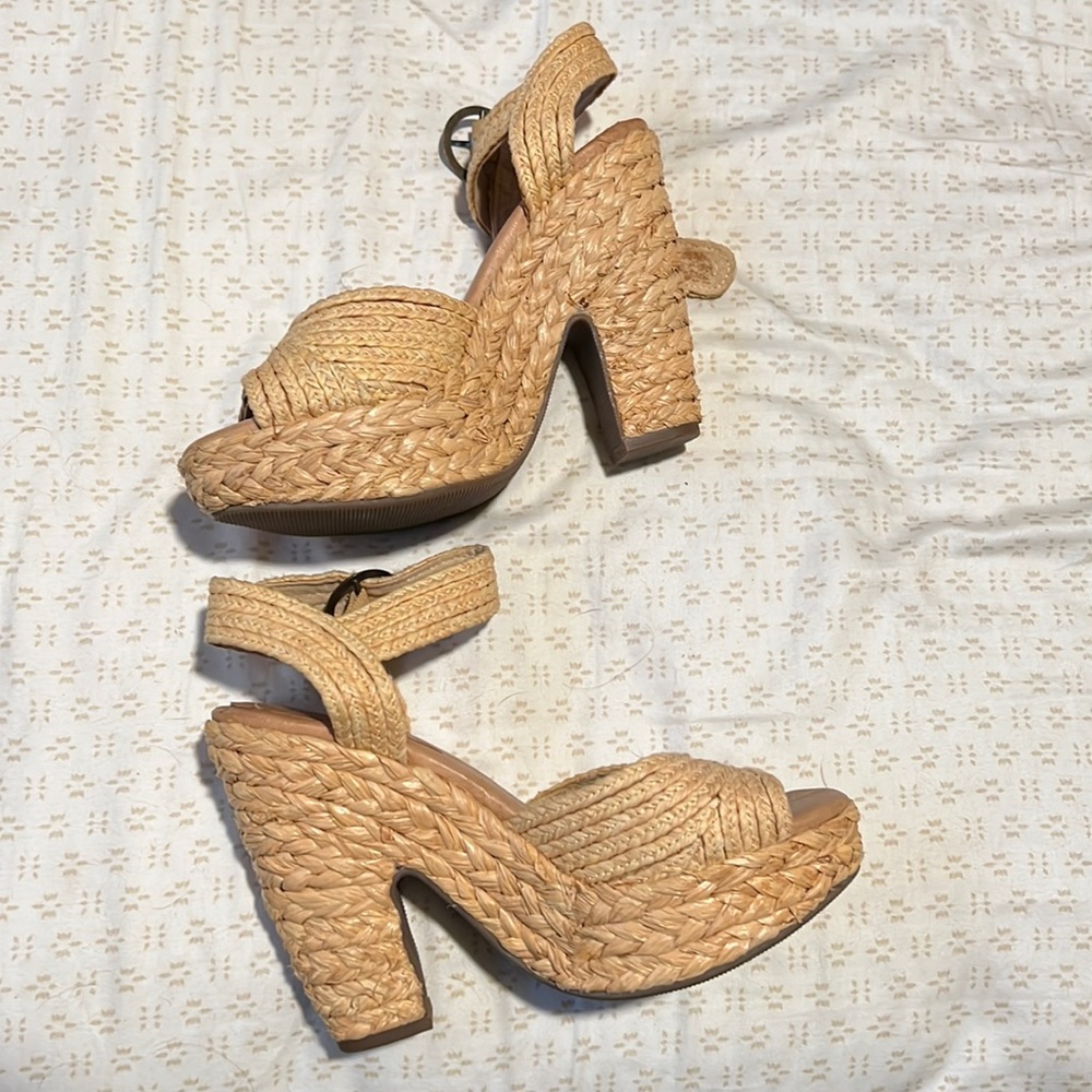 Schuh brand Raffia retro style wedge sandals